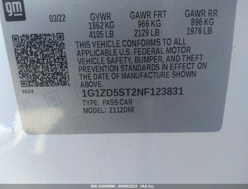 1G1ZD5ST2NF123831