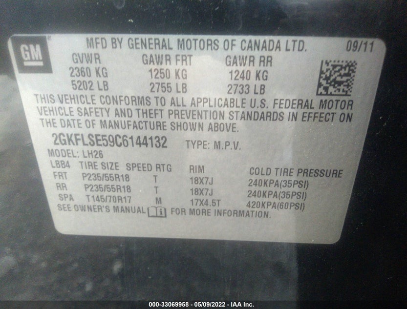 2GKFLSE59C6144132