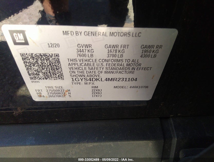 1GYS4DKL4MR231104