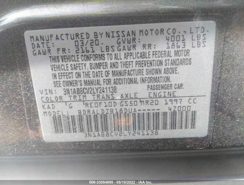 3N1AB8CV2LY241138