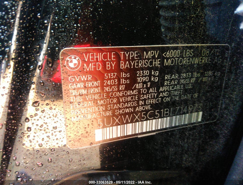 5UXWX5C51BL714973
