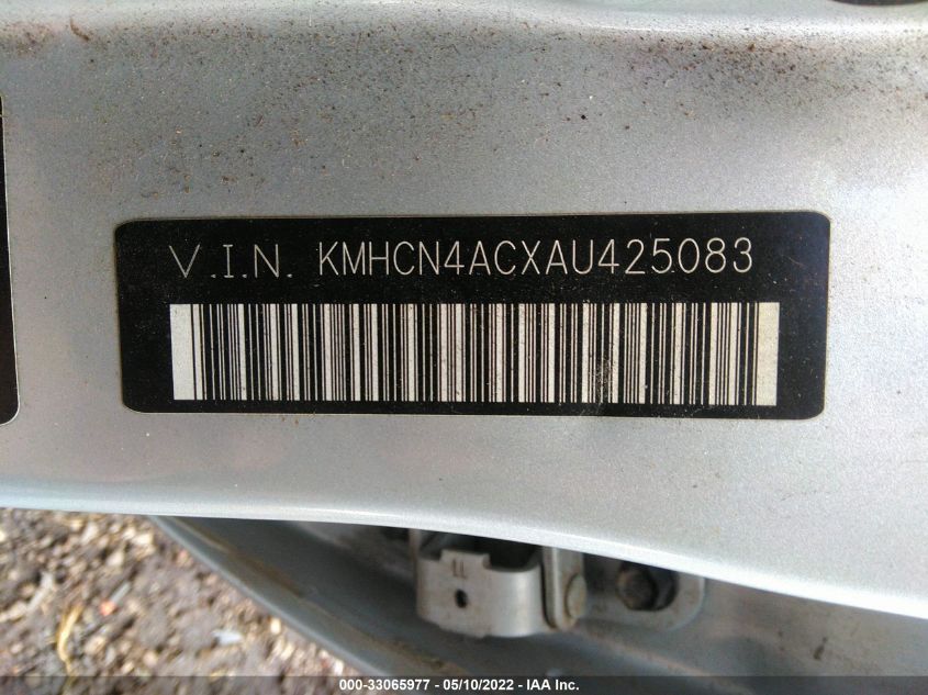 2010 Hyundai Accent Gls VIN: KMHCN4ACXAU425083 Lot: 33065977