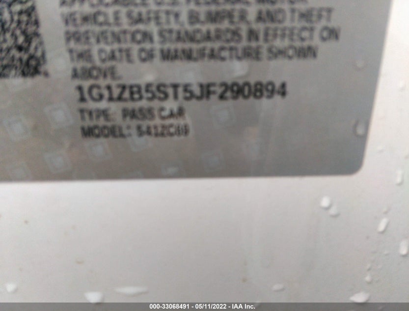 1G1ZB5ST5JF290894