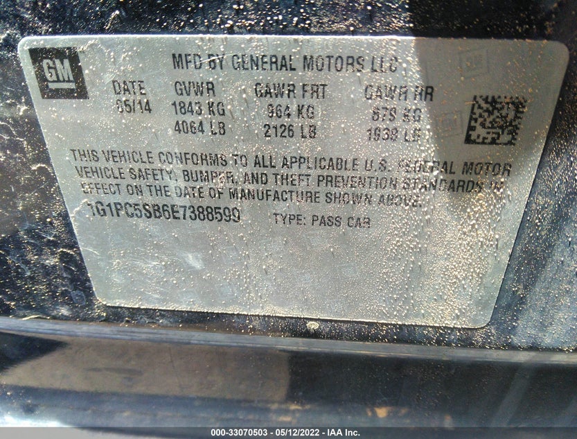 1G1PC5SB6E7388599