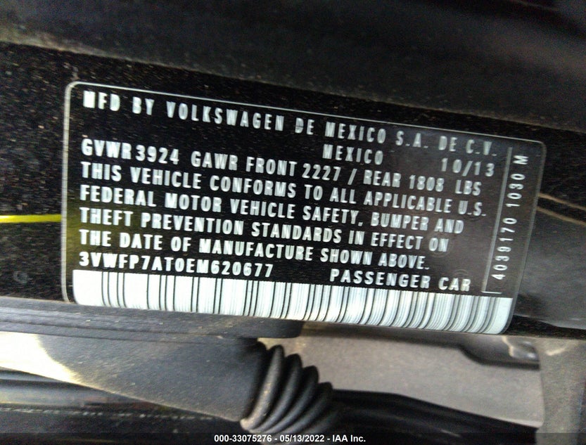 3VWFP7AT0EM620677