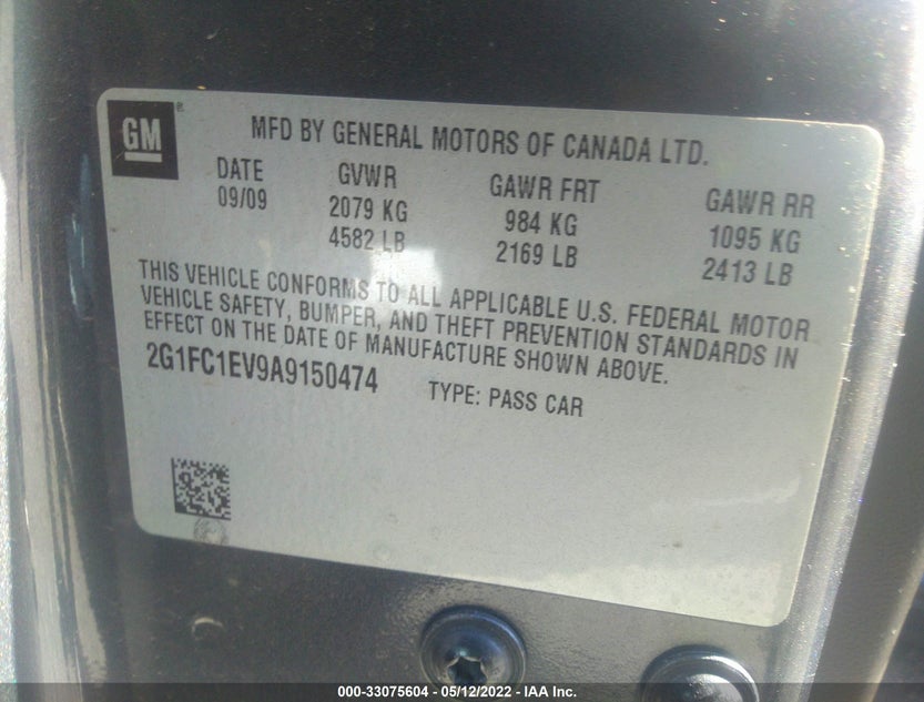 2G1FC1EV9A9150474