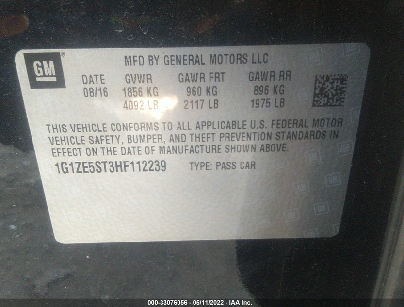 1G1ZE5ST3HF112239