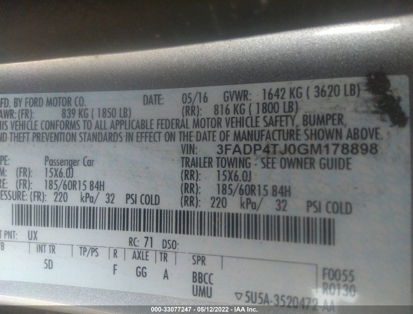 3FADP4TJ0GM178898