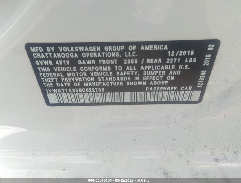 1VWAT7A35GC022708