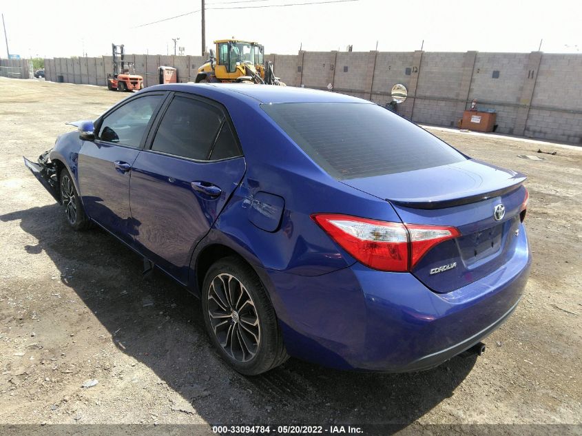 2015 Toyota Corolla S Plus VIN: 2T1BURHE7FC311277 Lot: 33094784