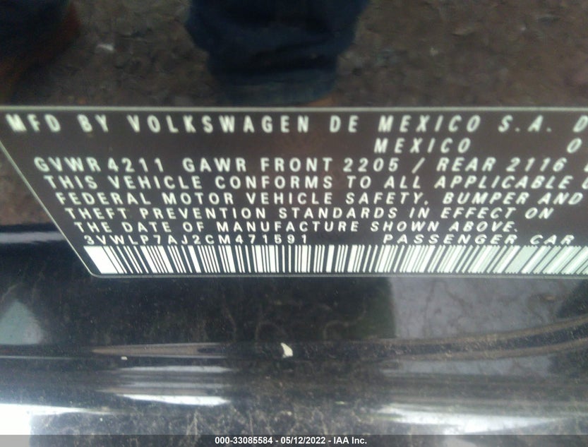 3VWLP7AJ2CM471591