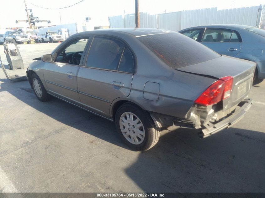 2004 Honda Civic Lx VIN: 2HGES16534H582705 Lot: 33105754