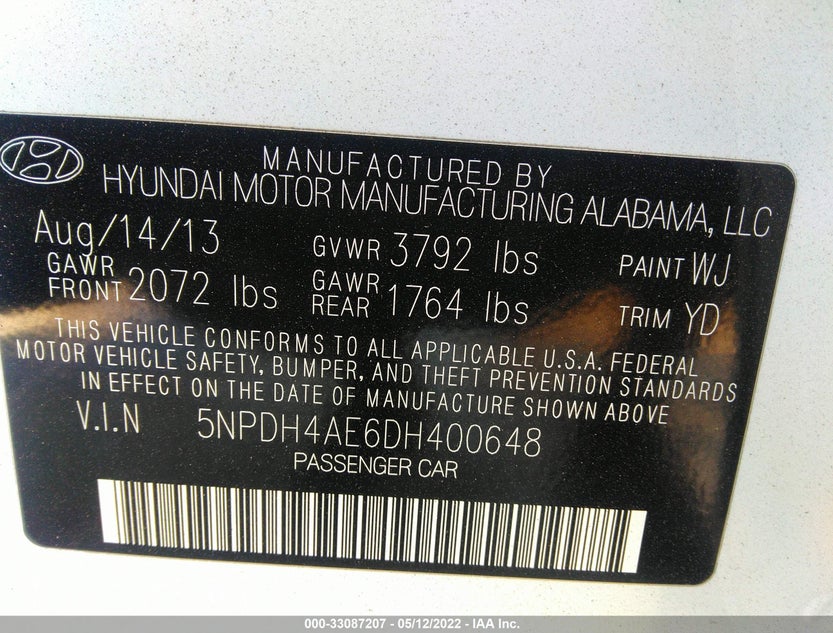 5NPDH4AE6DH400648