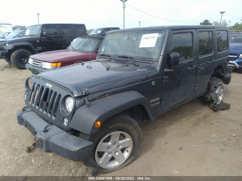 2018 Jeep Wrangler Jk Unlimited Sport S 4X4 VIN: 1C4BJWDG6JL889676 Lot: 33087555