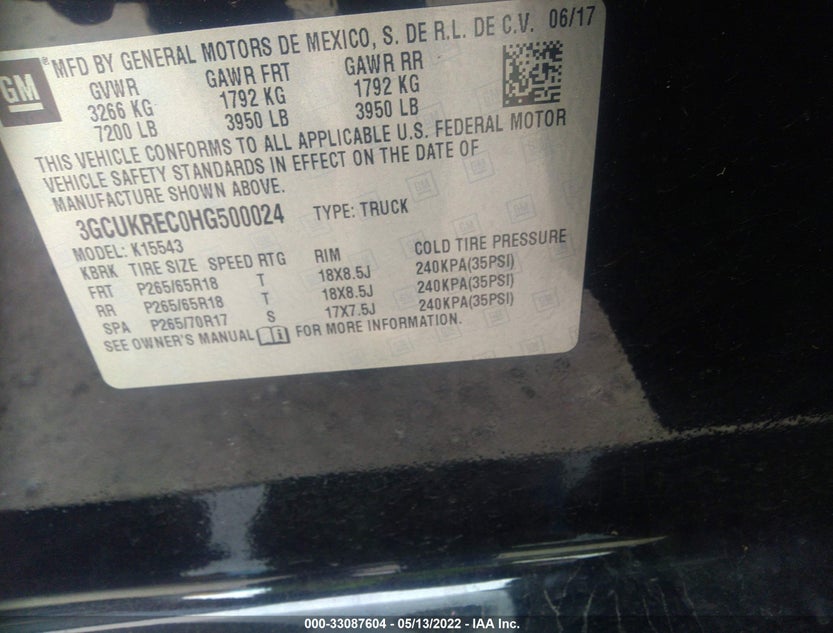 3GCUKREC0HG500024