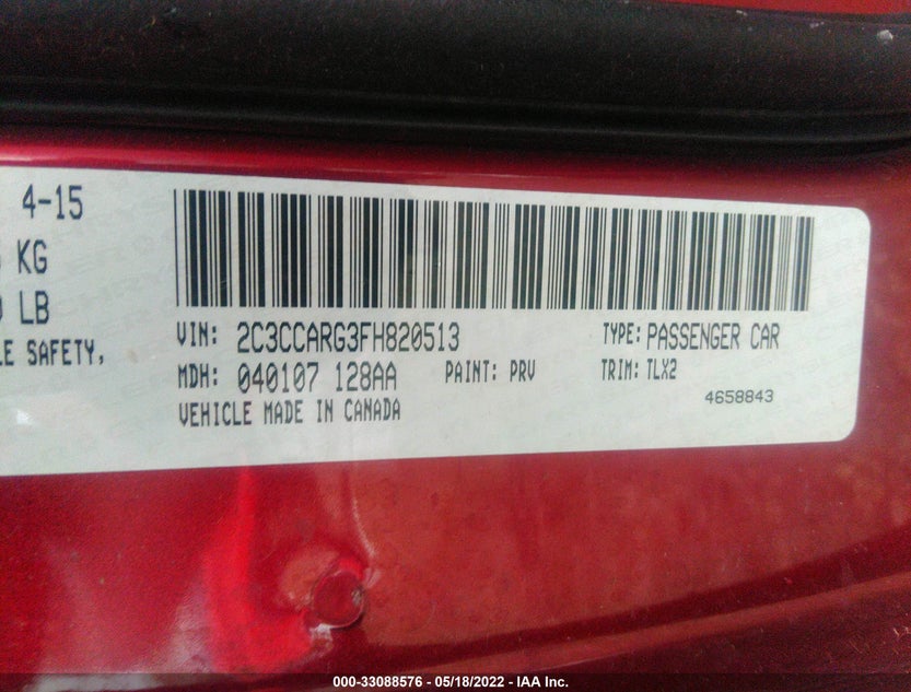 2C3CCARG3FH820513
