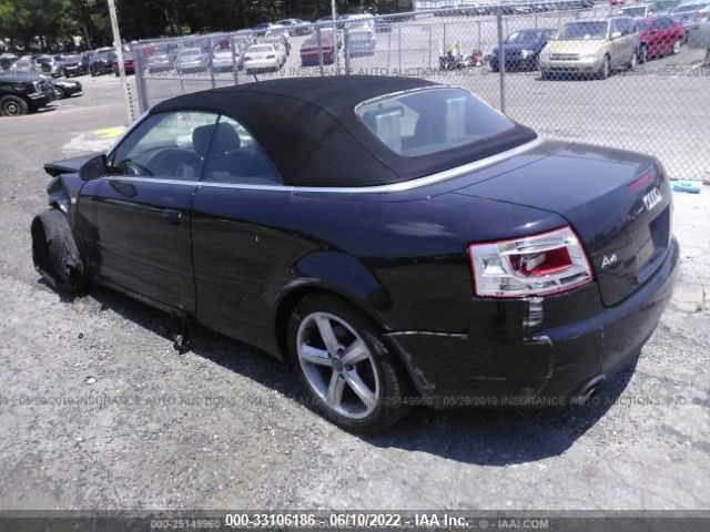 2007 Audi A4 3.2 VIN: WAUDH48HX7K019596 Lot: 33106186