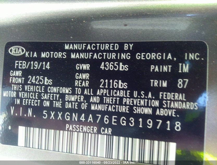5XXGN4A76EG319718