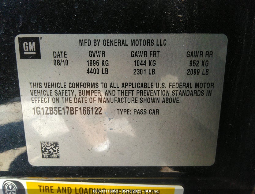 1G1ZB5E17BF166122