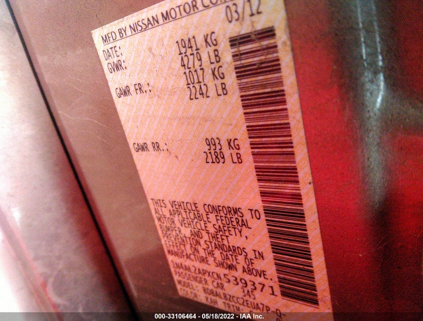 1N4AL2APXCN539371