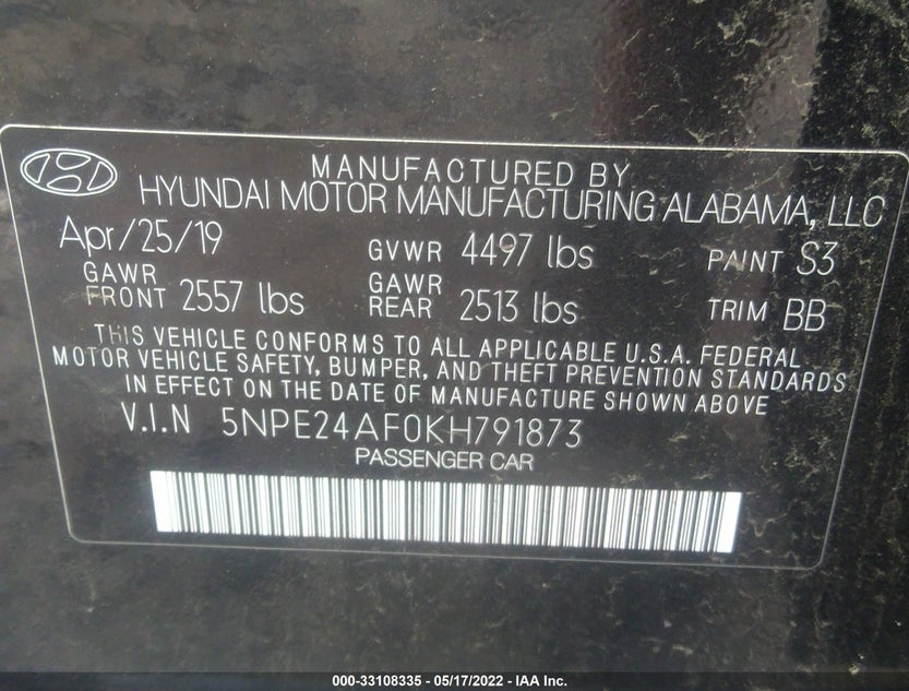 5NPE24AF0KH791873