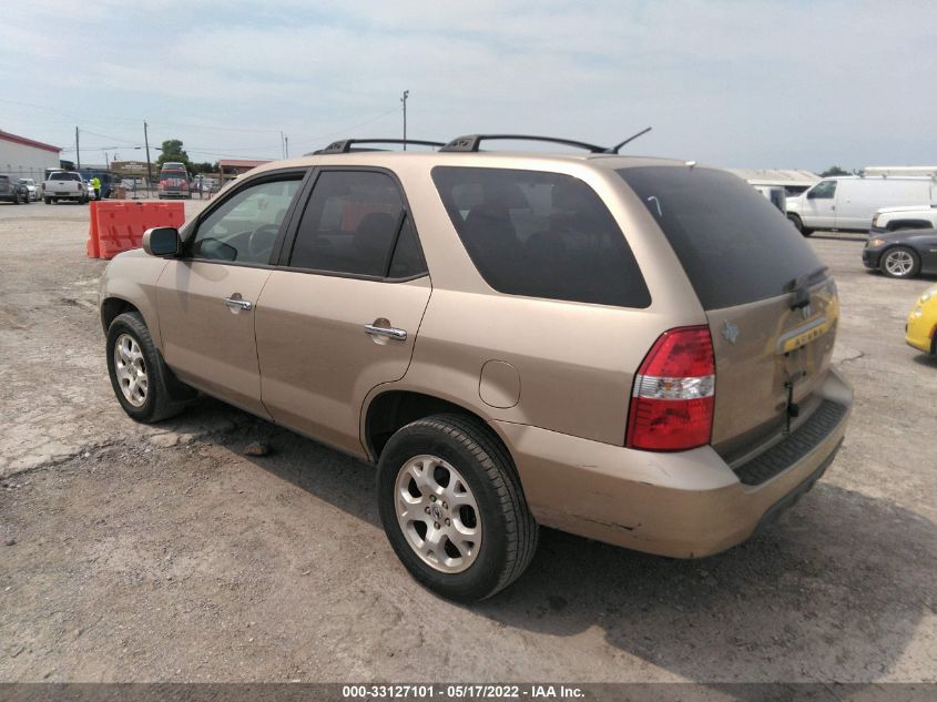 2001 Acura Mdx Touring Pkg VIN: 2HNYD18601H503945 Lot: 33127101