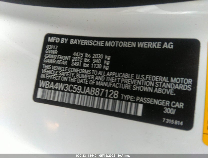WBA4W3C59JAB87128