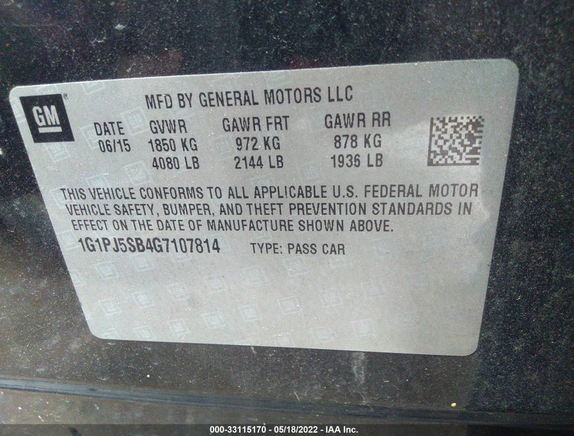1G1PJ5SB4G7107814