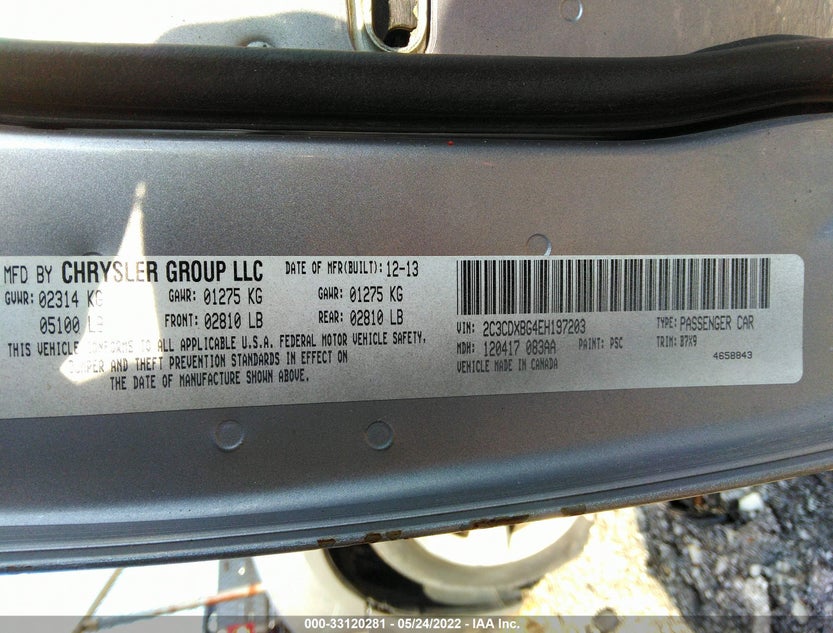 2C3CDXBG4EH197203