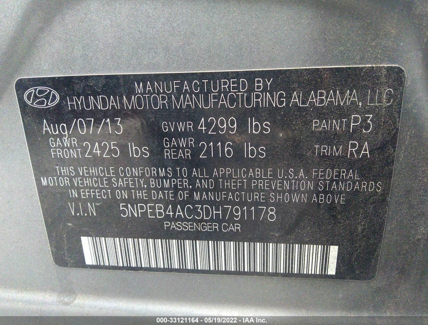 5NPEB4AC3DH791178