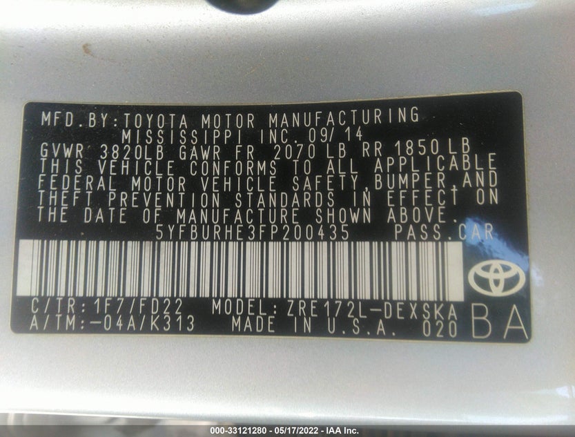 5YFBURHE3FP200435