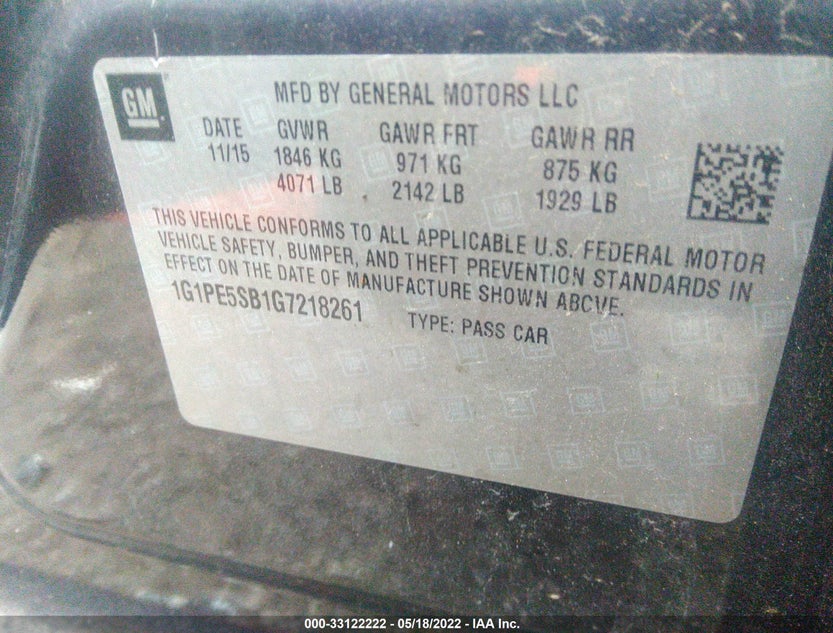 1G1PE5SB1G7218261