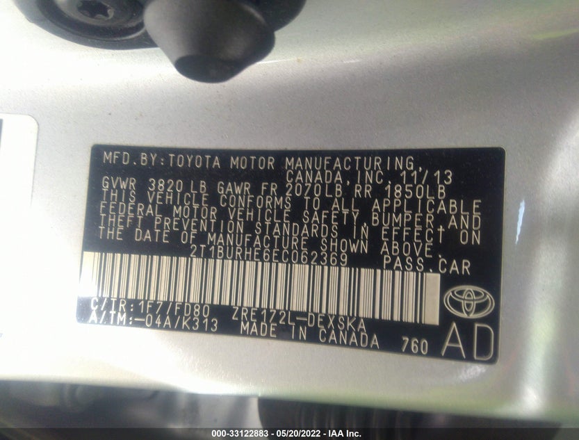 2T1BURHE6EC062369