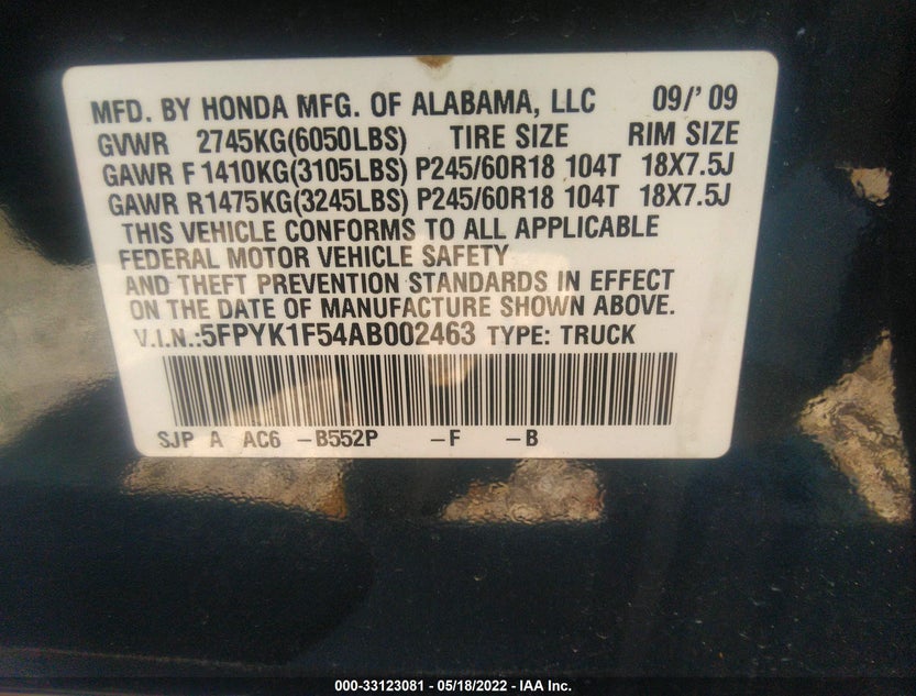 5FPYK1F54AB002463