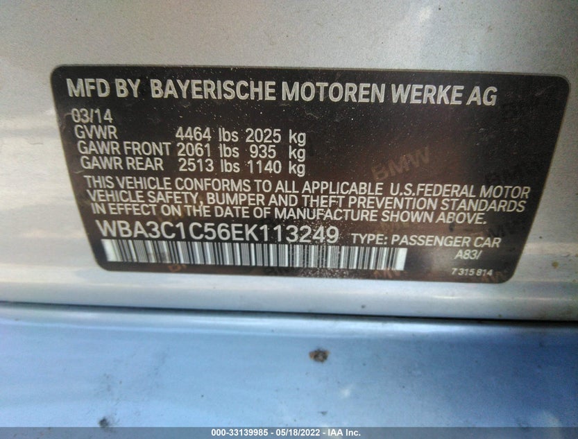 WBA3C1C56EK113249