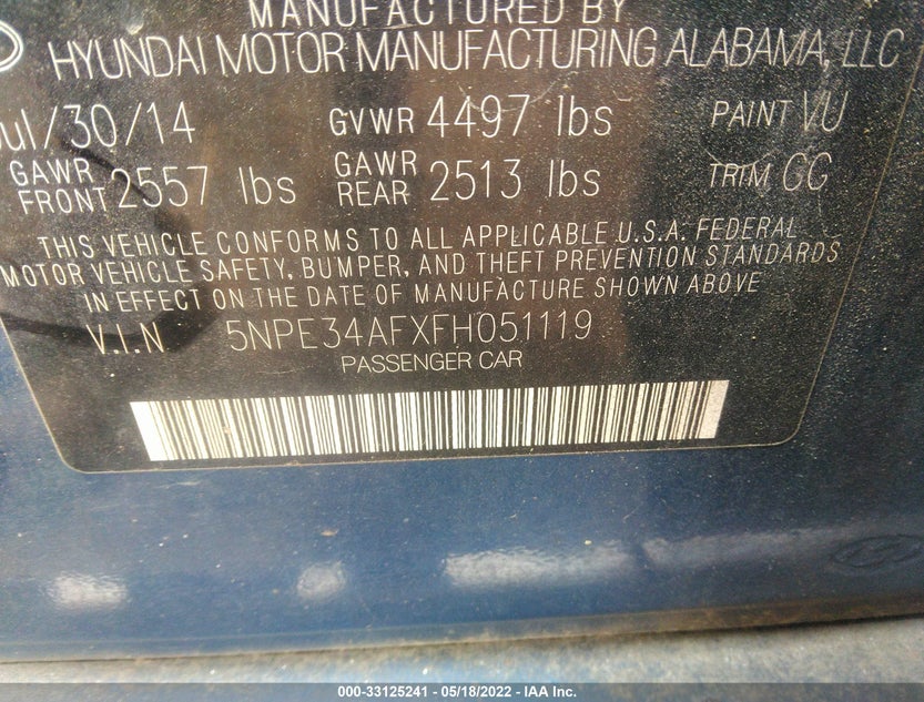 5NPE34AFXFH051119