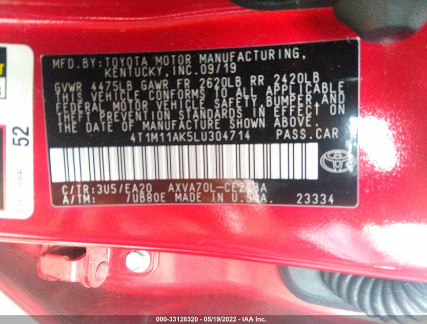 4T1M11AK5LU304714