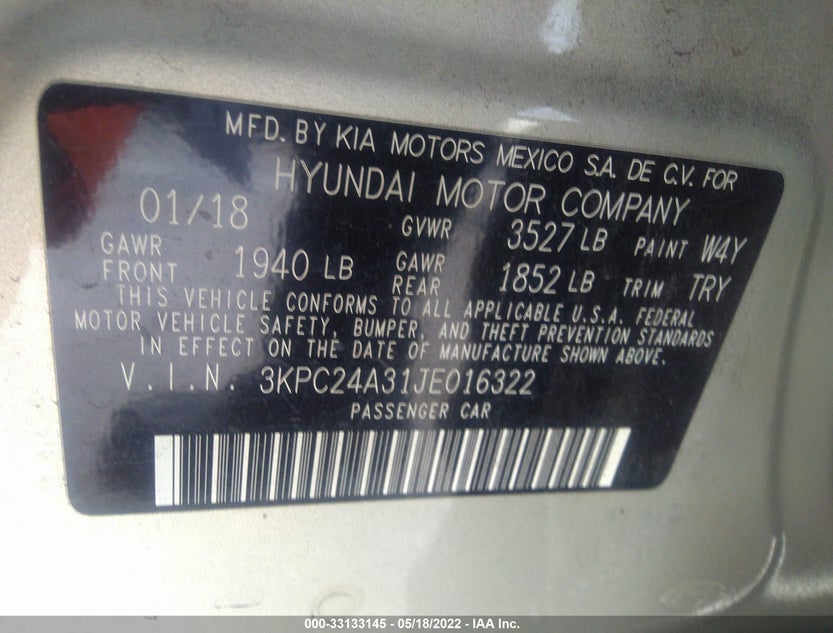 3KPC24A31JE016322