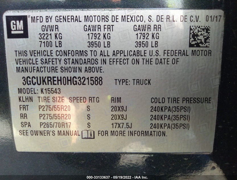 3GCUKREH0HG321588