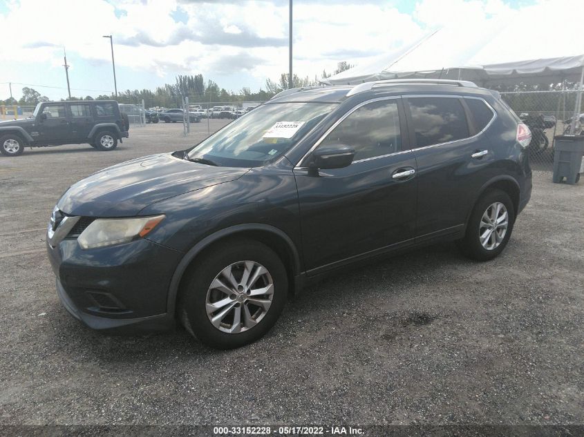 2015 Nissan Rogue Sv VIN: KNMAT2MT0FP583164 Lot: 33152228