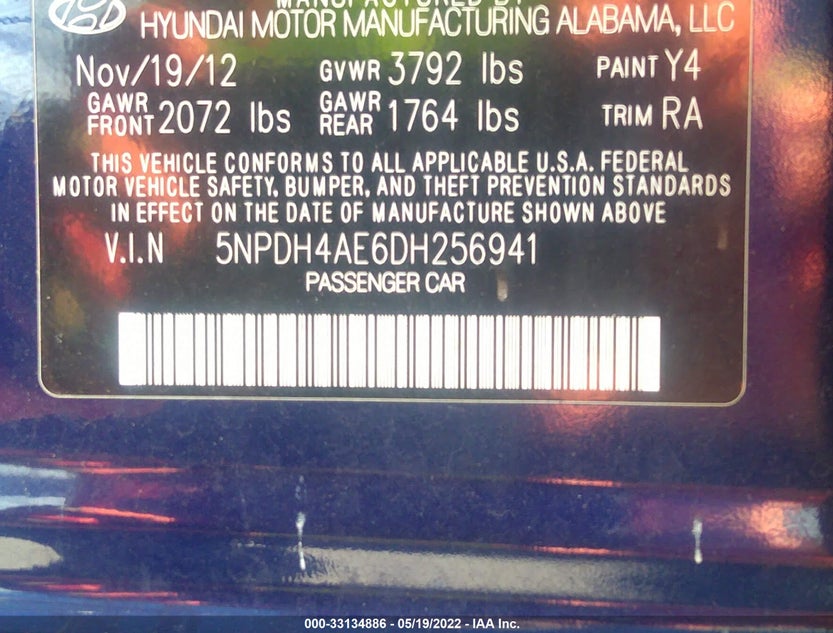 5NPDH4AE6DH256941