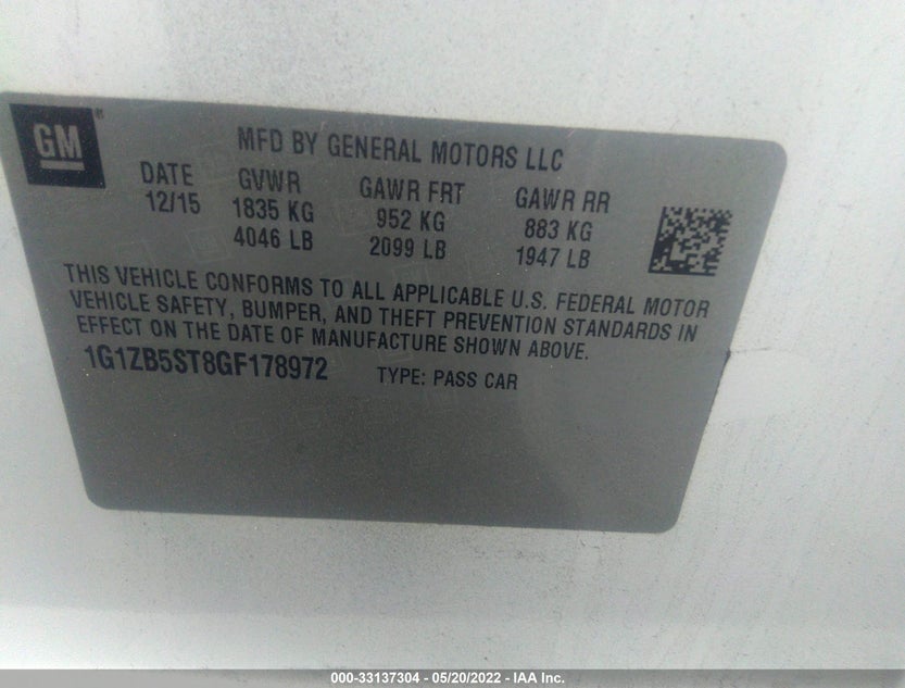1G1ZB5ST8GF178972