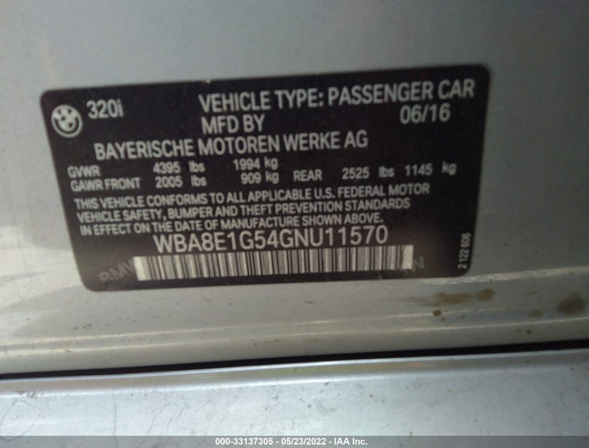WBA8E1G54GNU11570