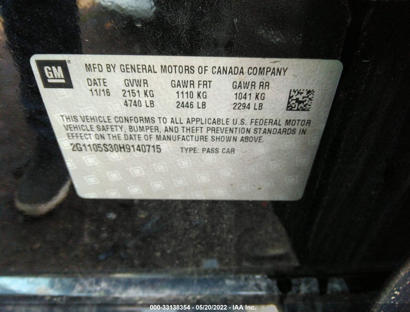 2G1105S30H9140715