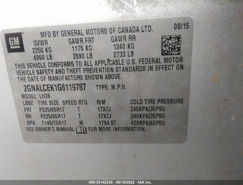 2GNALCEK1G6119787