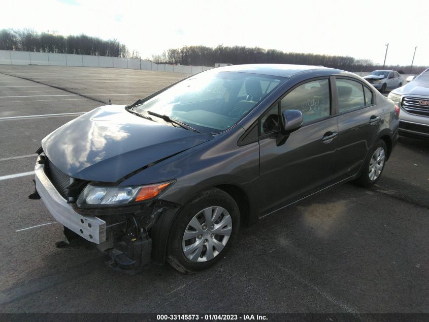 2012 Honda Civic Lx VIN: 19XFB2F50CE391374 Lot: 33145573