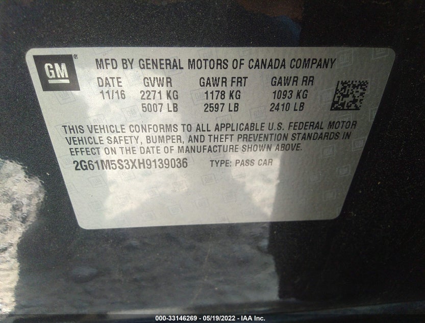 2G61M5S3XH9139036