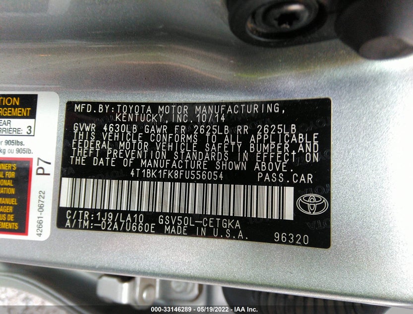 4T1BK1FK8FU556054