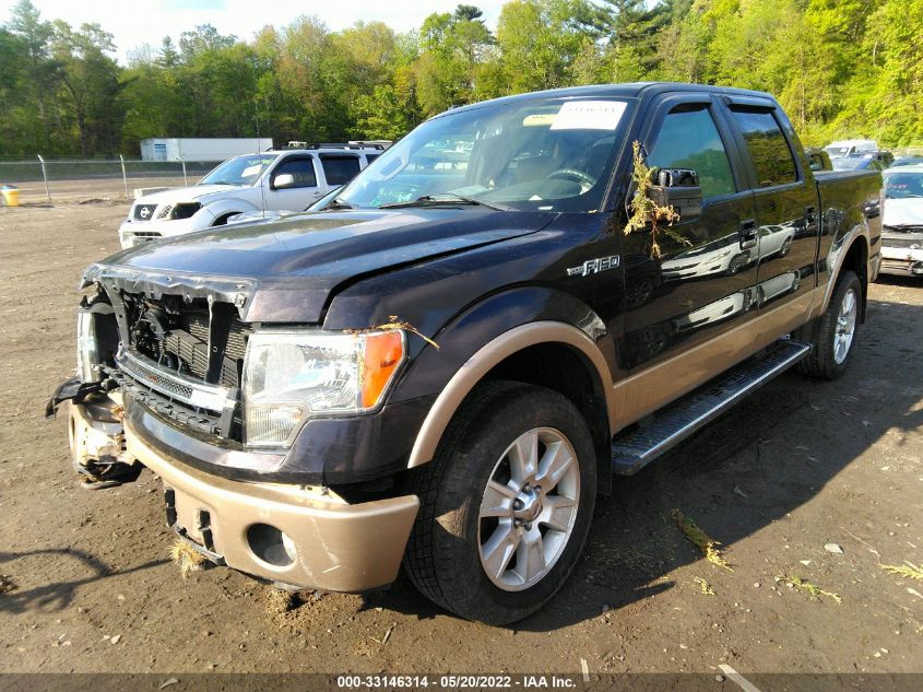 2013 Ford F-150 Lariat VIN: 1FTFW1EF6DFD60551 Lot: 33146314