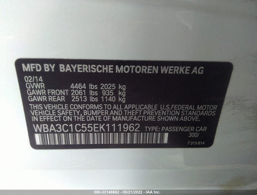 WBA3C1C55EK111962
